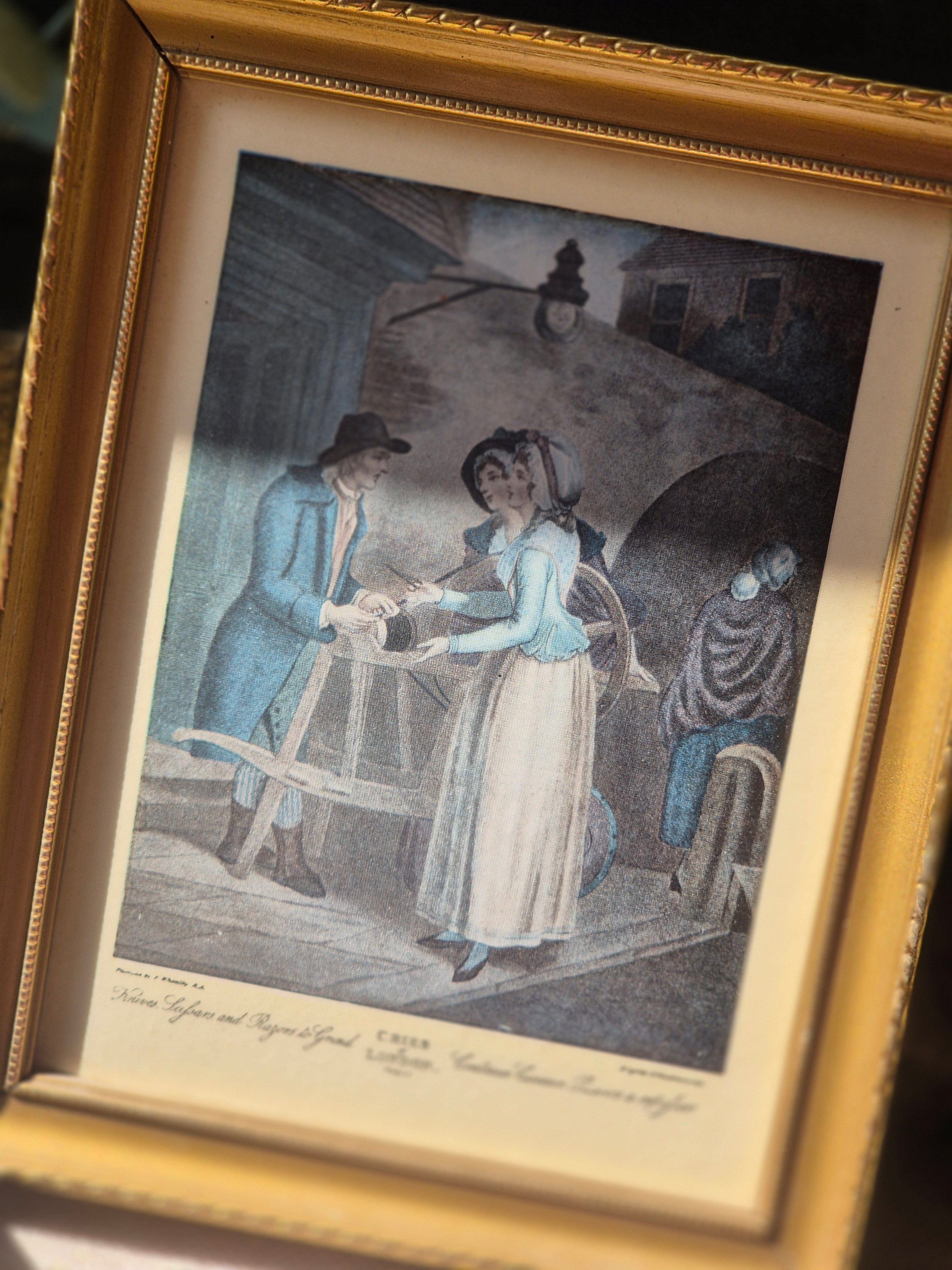 Vintage Gold Framed Art Prints Set of 2 | Cottagecore Wall Décor