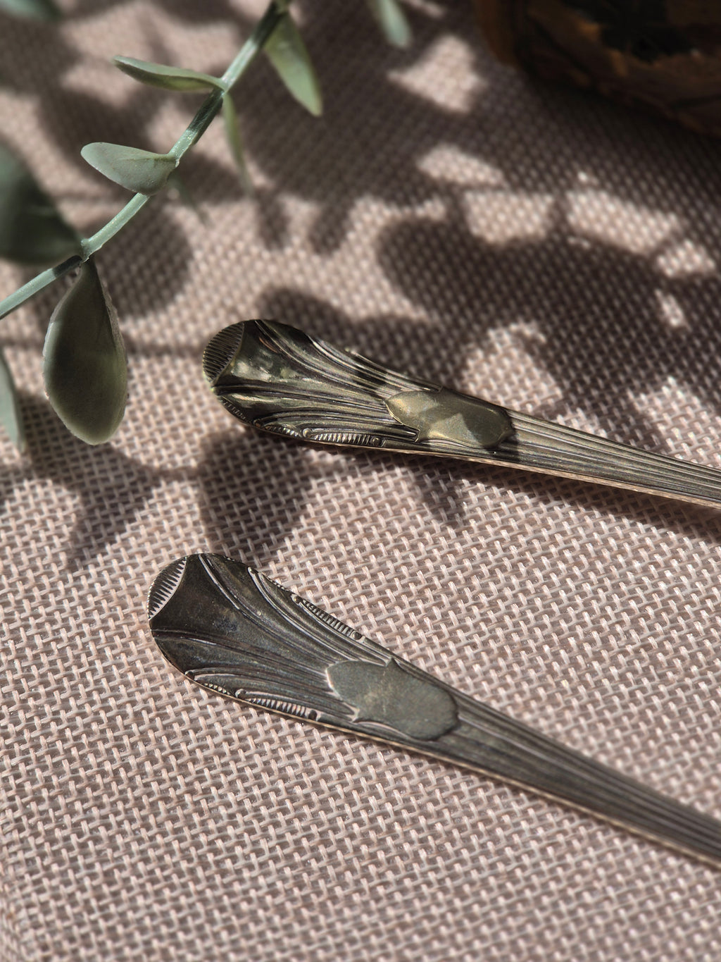 Vintage EPNS Serving Spoon Set | Silver Plate Salad & Sugar Spoons