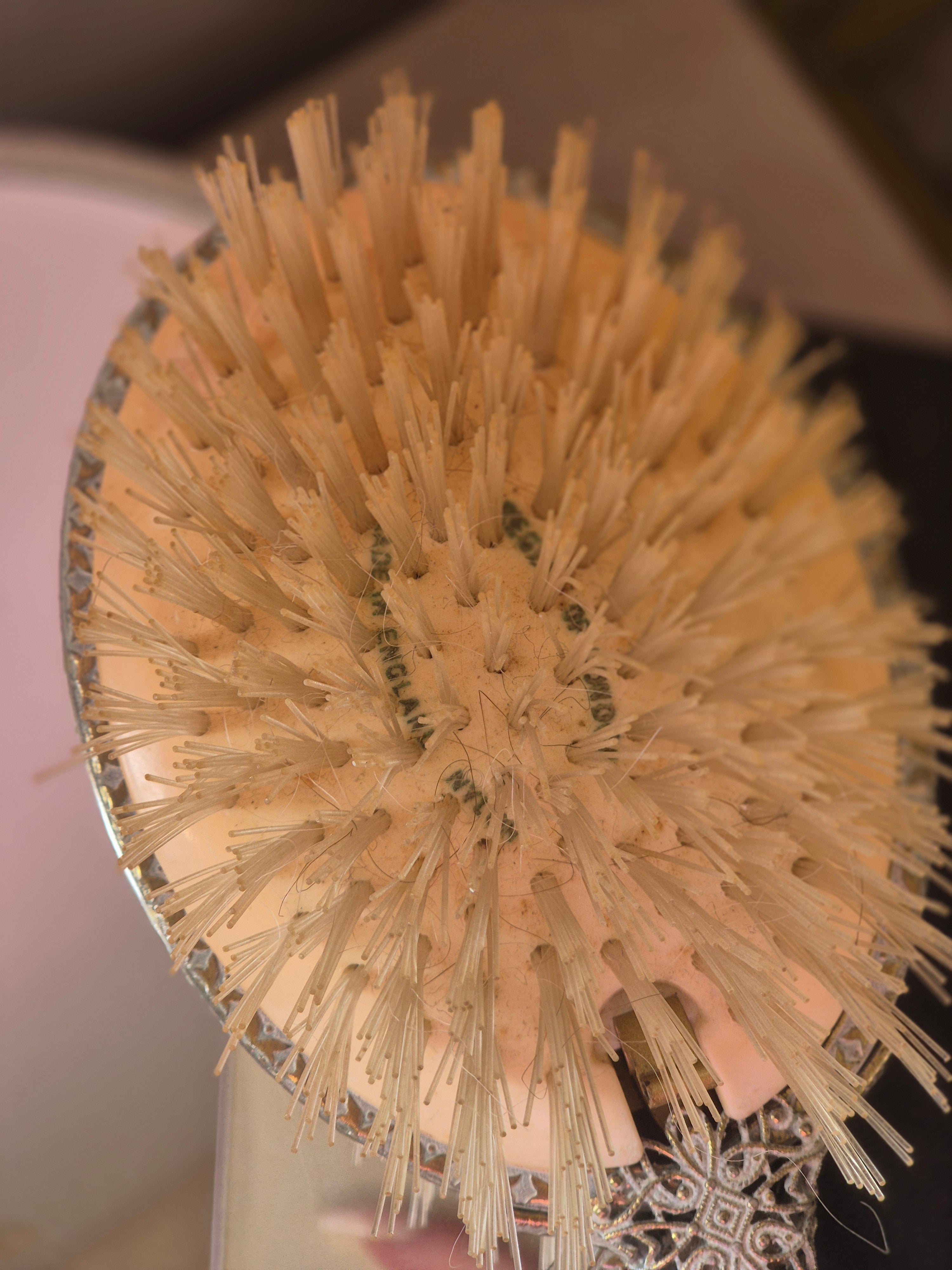 Vintage Floral Vanity Brush & Mirror Set – Regent/Regal of London