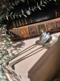 Vintage EPNS Silver Plate Salad Serving Spoon Set | Shell Detail Serving Cutlery